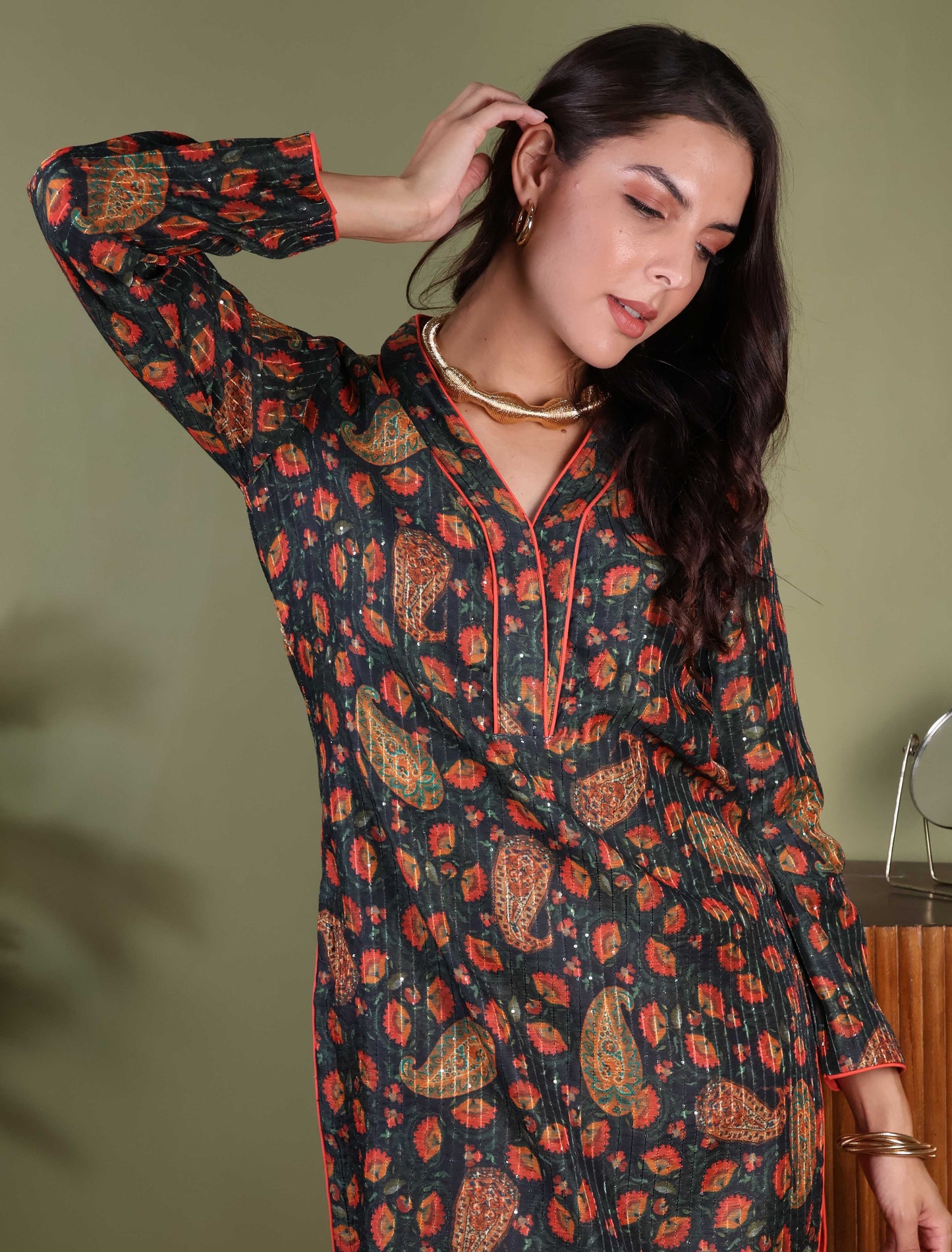 Prussian Blue Kurta & Pant Set