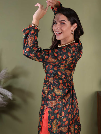 Prussian Blue Kurta & Pant Set