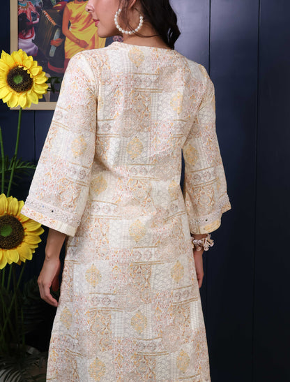Chicken embroidary Kurta & Pant Set