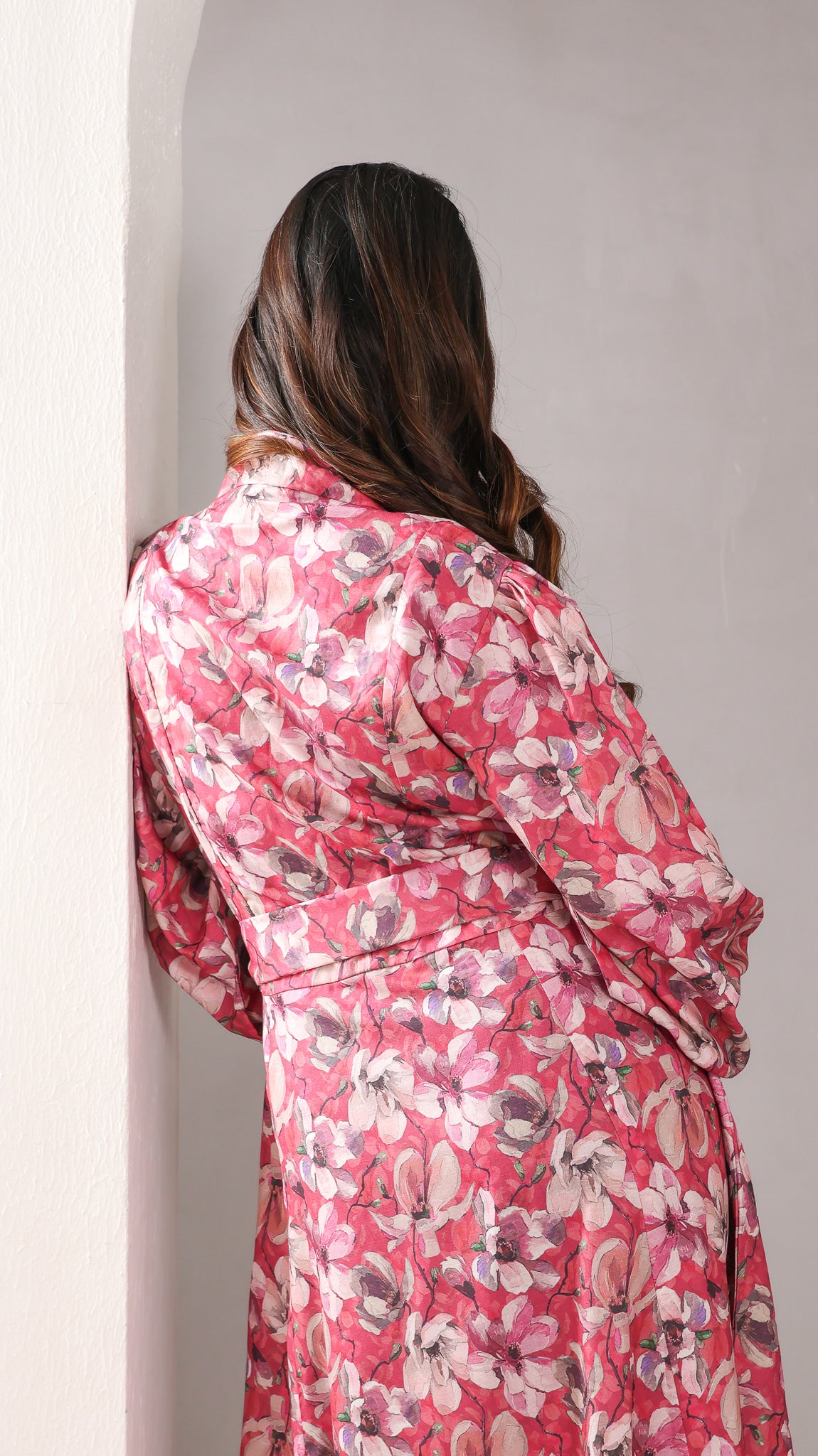 Red Floral Cotton Dress