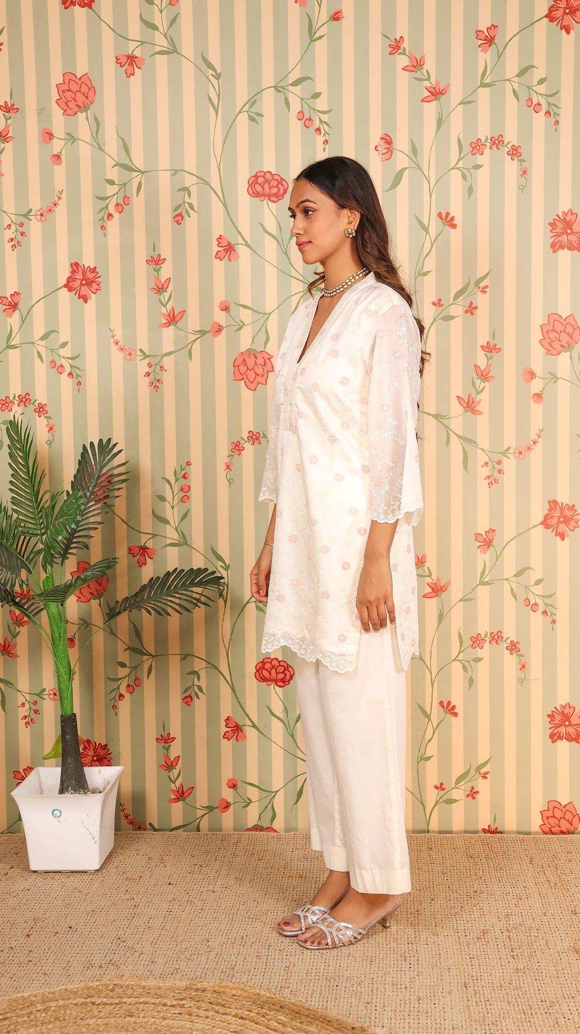 Cotton Organza Kurta Set