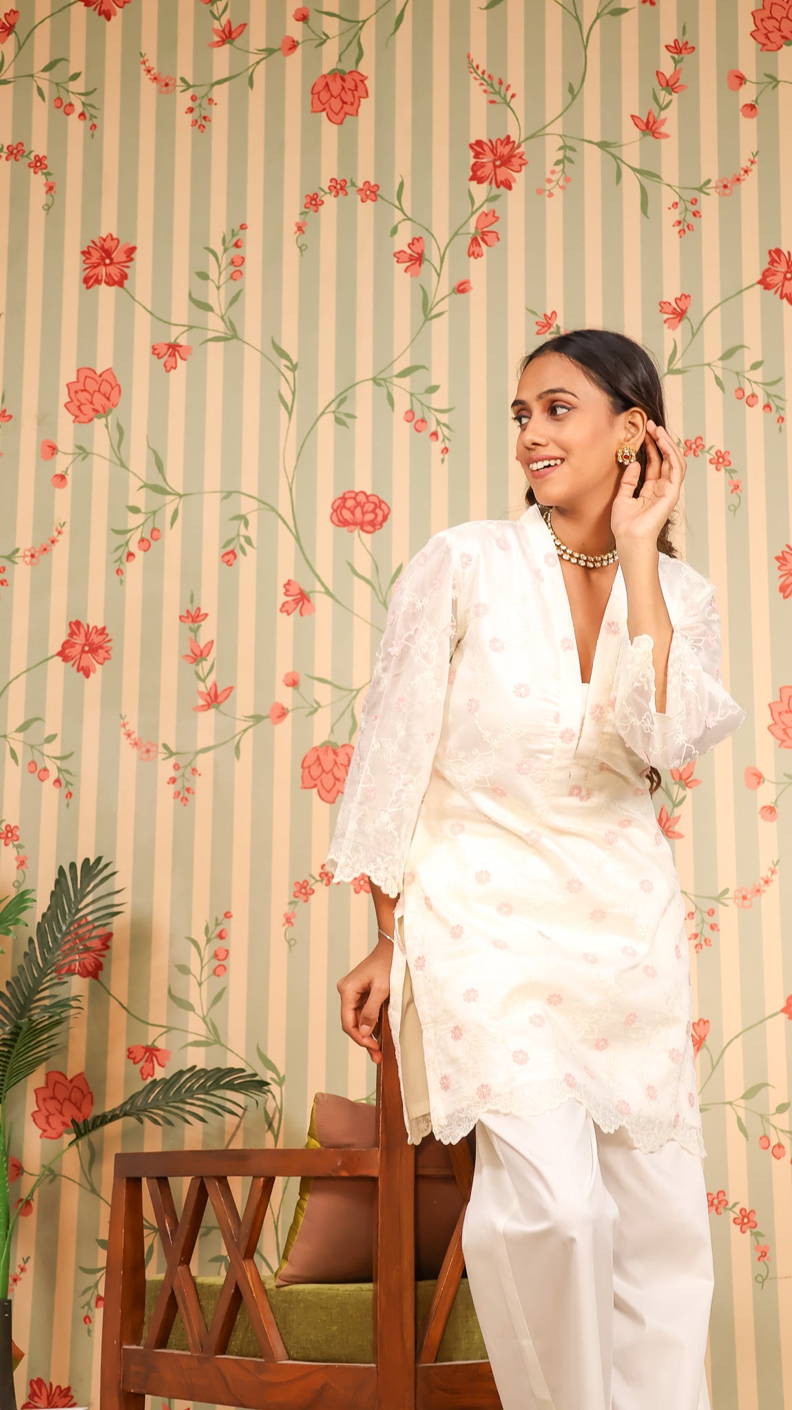 Cotton Organza Kurta Set