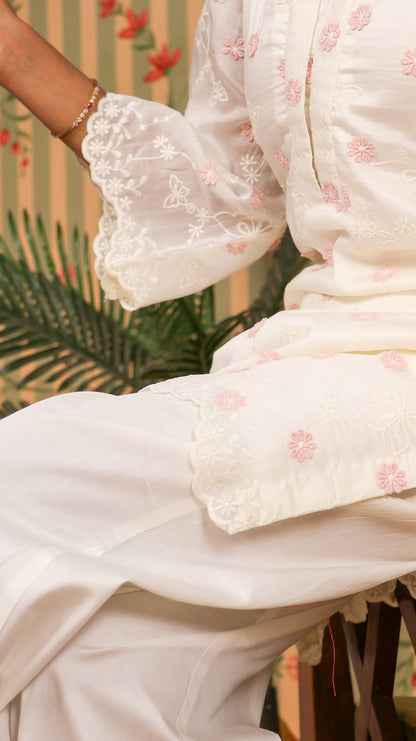 Cotton Organza Kurta Set