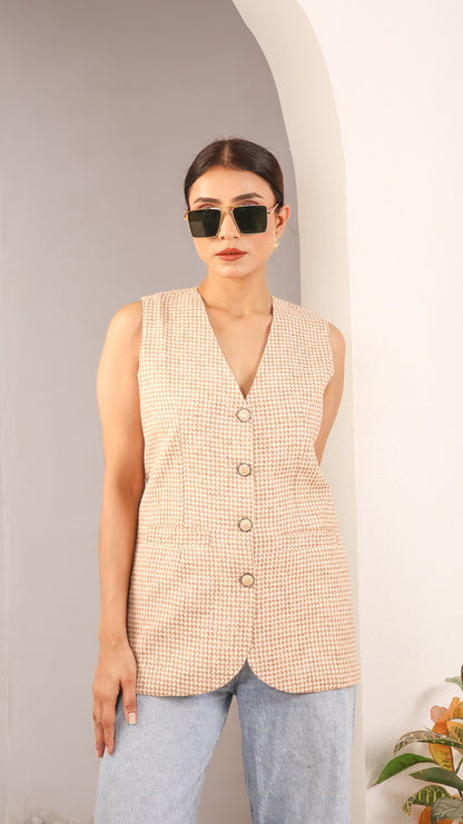 Beige waistcoat