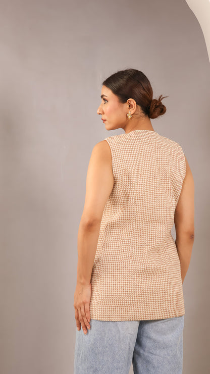 Beige waistcoat