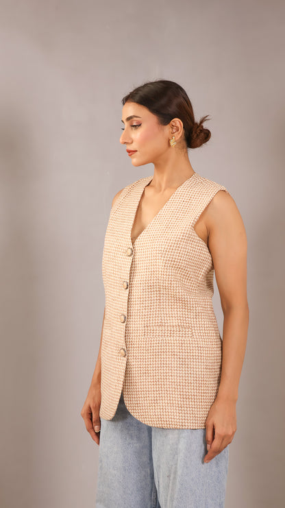Beige waistcoat