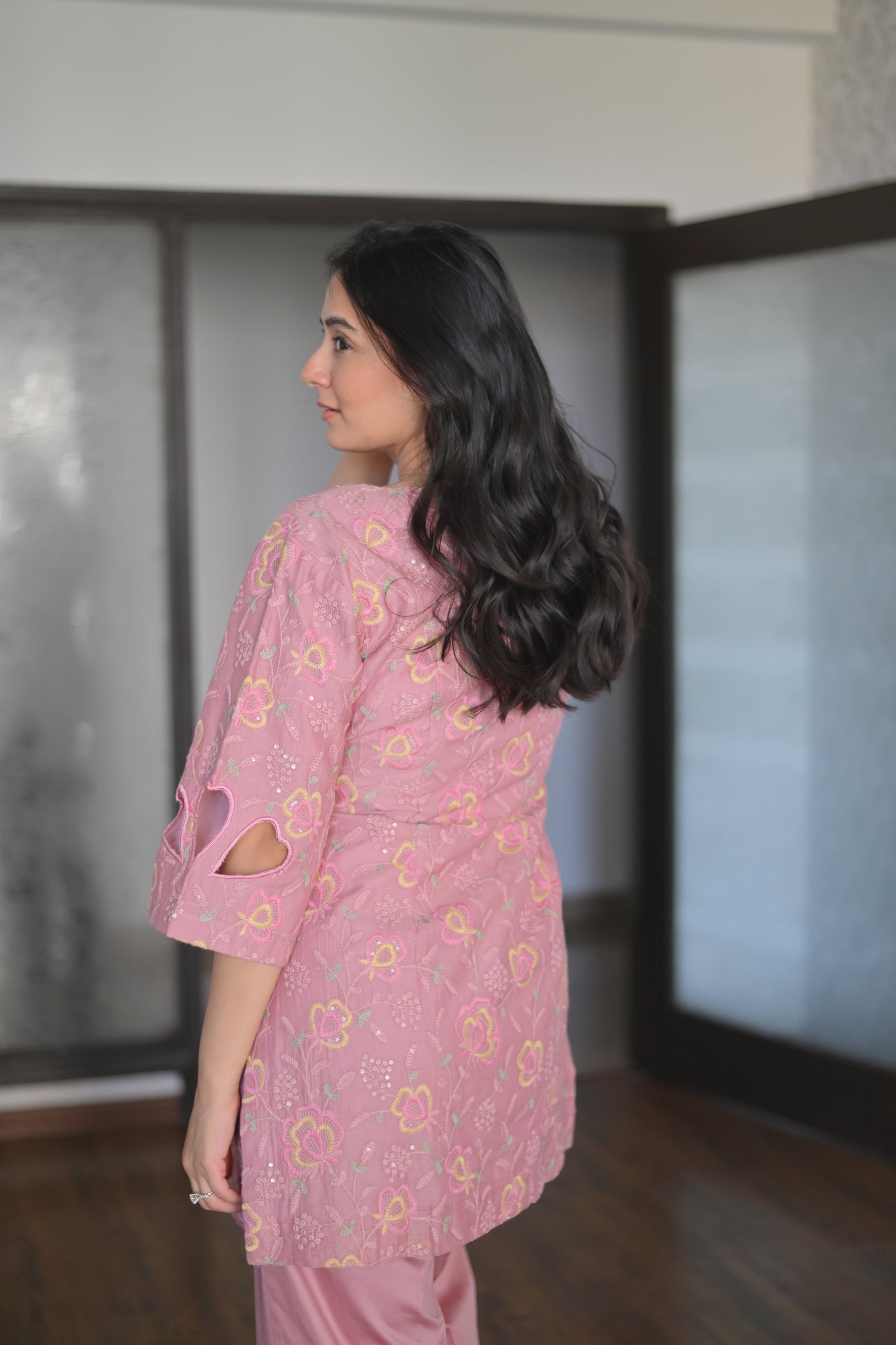 Wild orchid Mul embroidered set 💖 - Allure Armoire