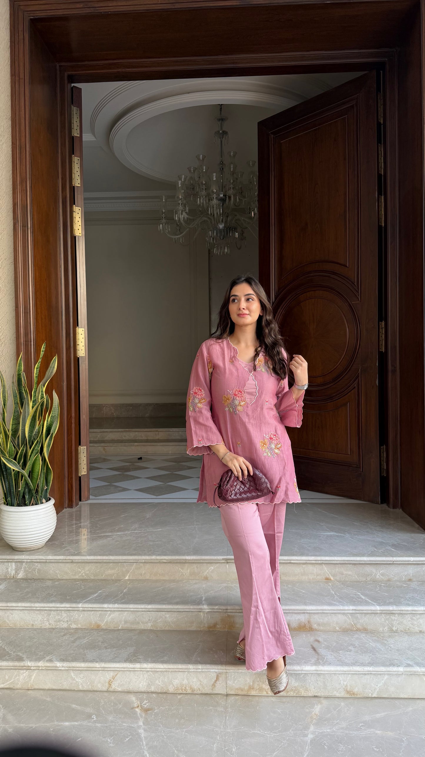 Pink Crochet Mul Set - Pink / S / Cotton - Allure Armoire