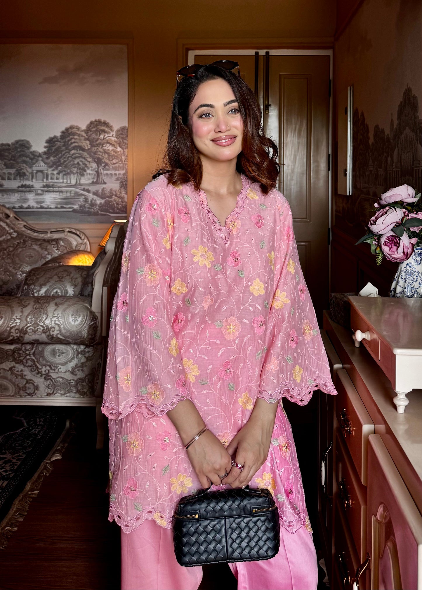 Baby pink mul set - Mul cotton / S - Allure Armoire