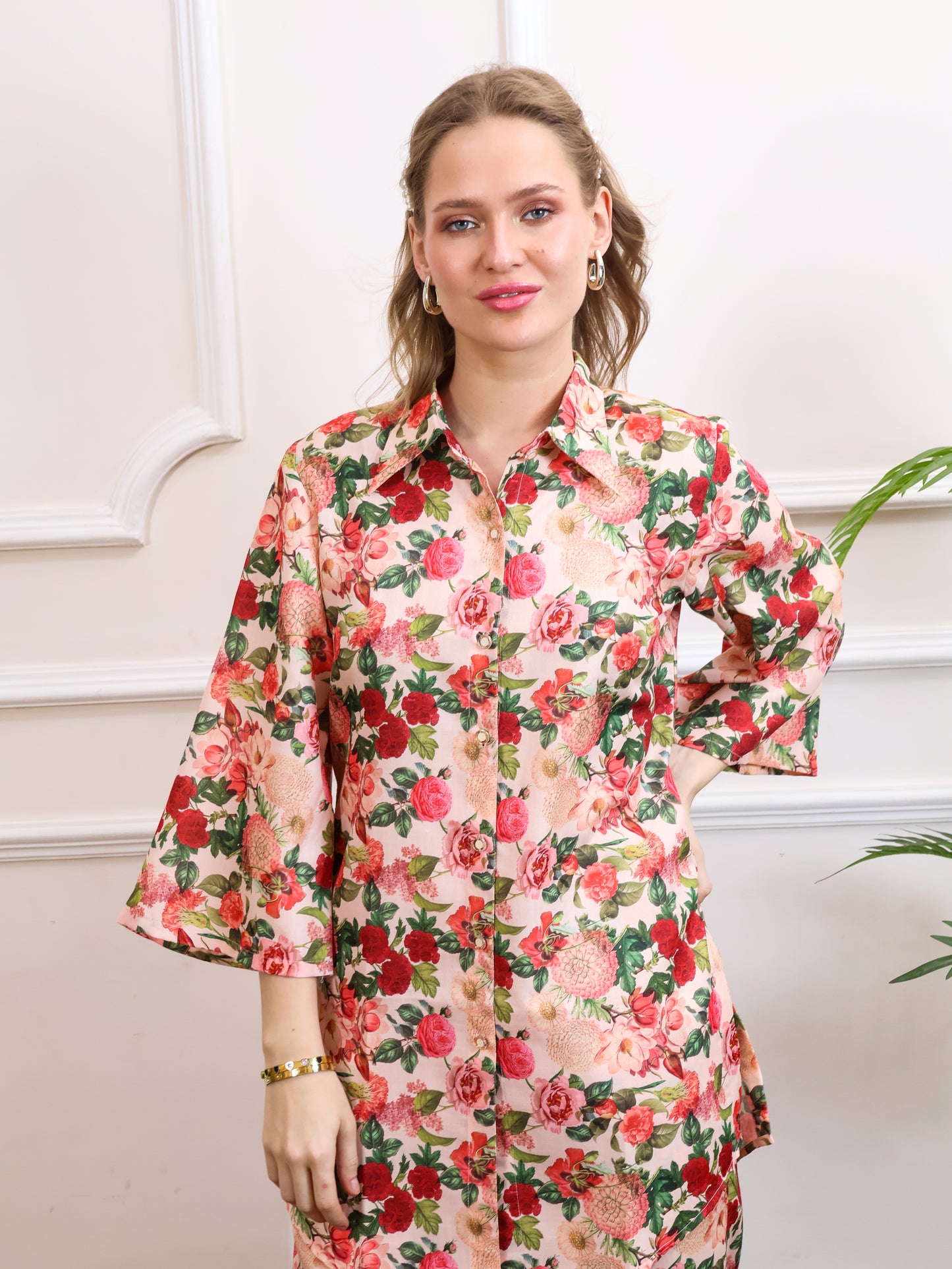 Floral Beige Coordset