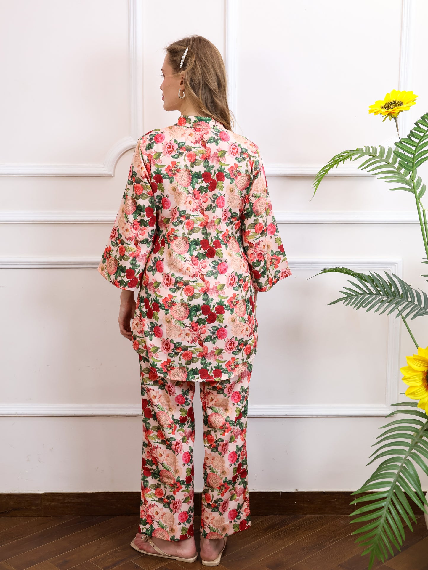 Floral Beige Coordset