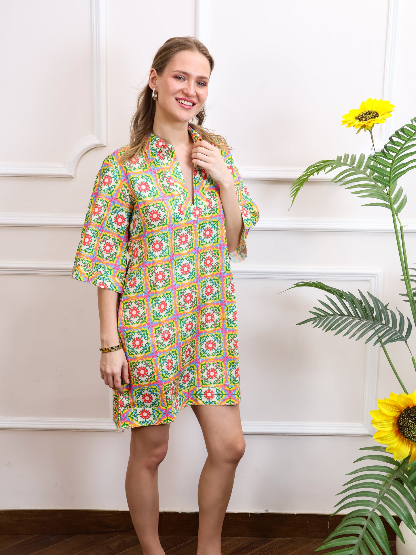 Multi Colour Short Dress