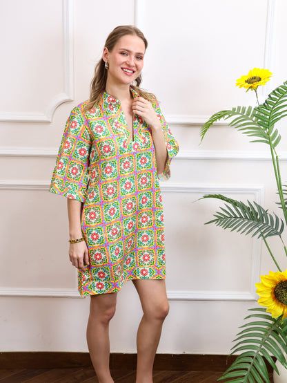 Multi Colour Short Dress