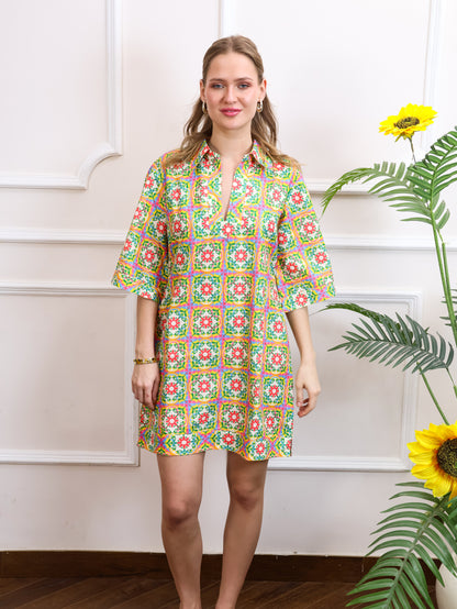 Multi Colour Short Dress